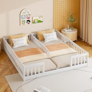 Children Twin Bed with Slatted Frame
