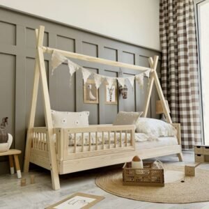 kids teepee bed with rails