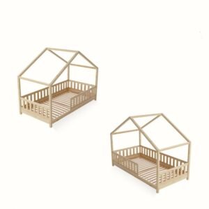 Montessori house floor bed