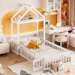 Kids Bed with Storage Rack