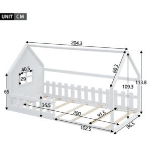 kids Modern House Floor bed