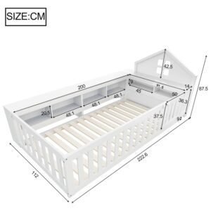 Montessori Floor bed with storage