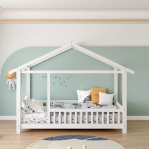 Solid Wood Canopy Kids Bed